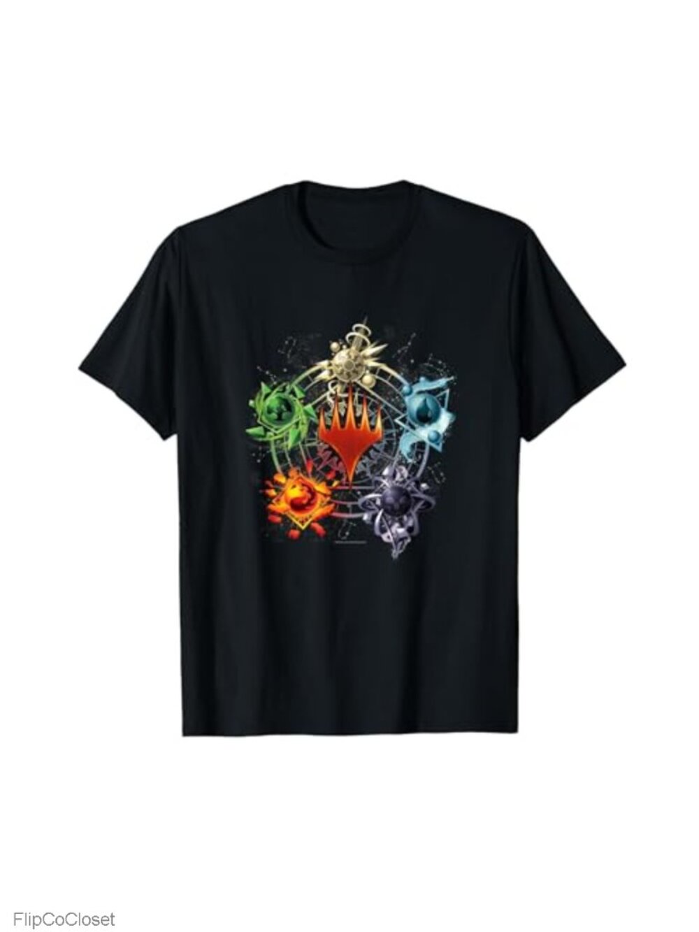 Magic The Gathering Mana Symbols Epic Poster Graphic T-Shirt